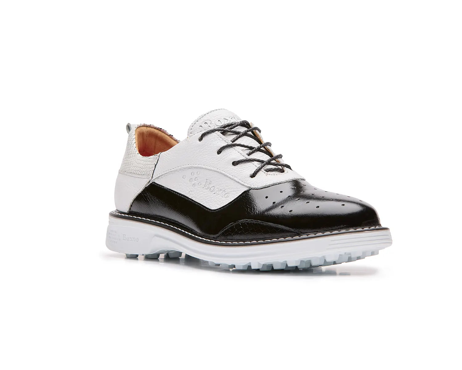 Boxto Golf Women's Inspiration Paris Spikeless Golf Shoes - Black/White Black White Footwear - Tophatter Daily Deals