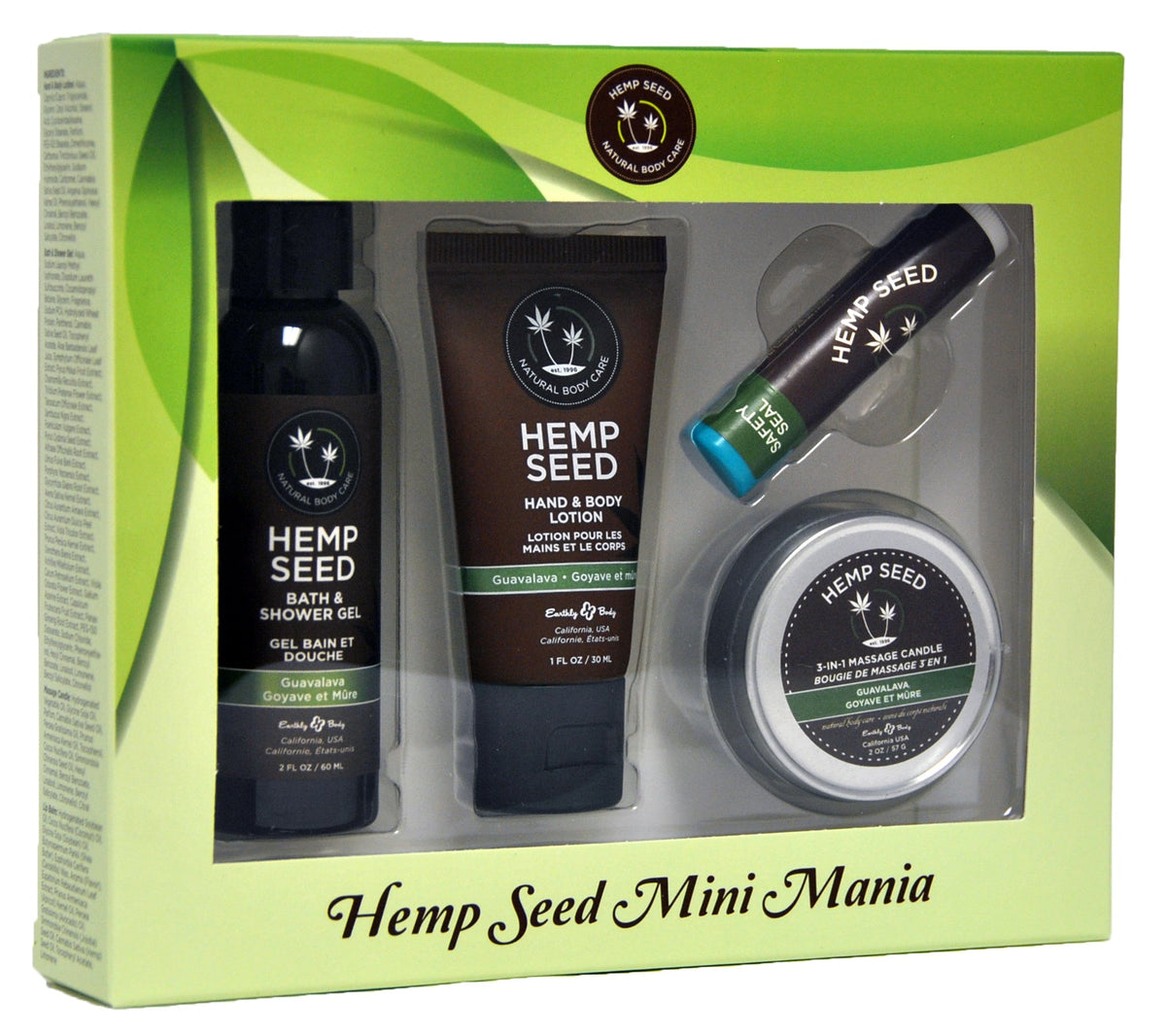 Hemp Seed Mini Mania Guavalava Lotion Kit 4 Piece Set > Essentials > Massage Gift Set - Tophatter Daily Deals