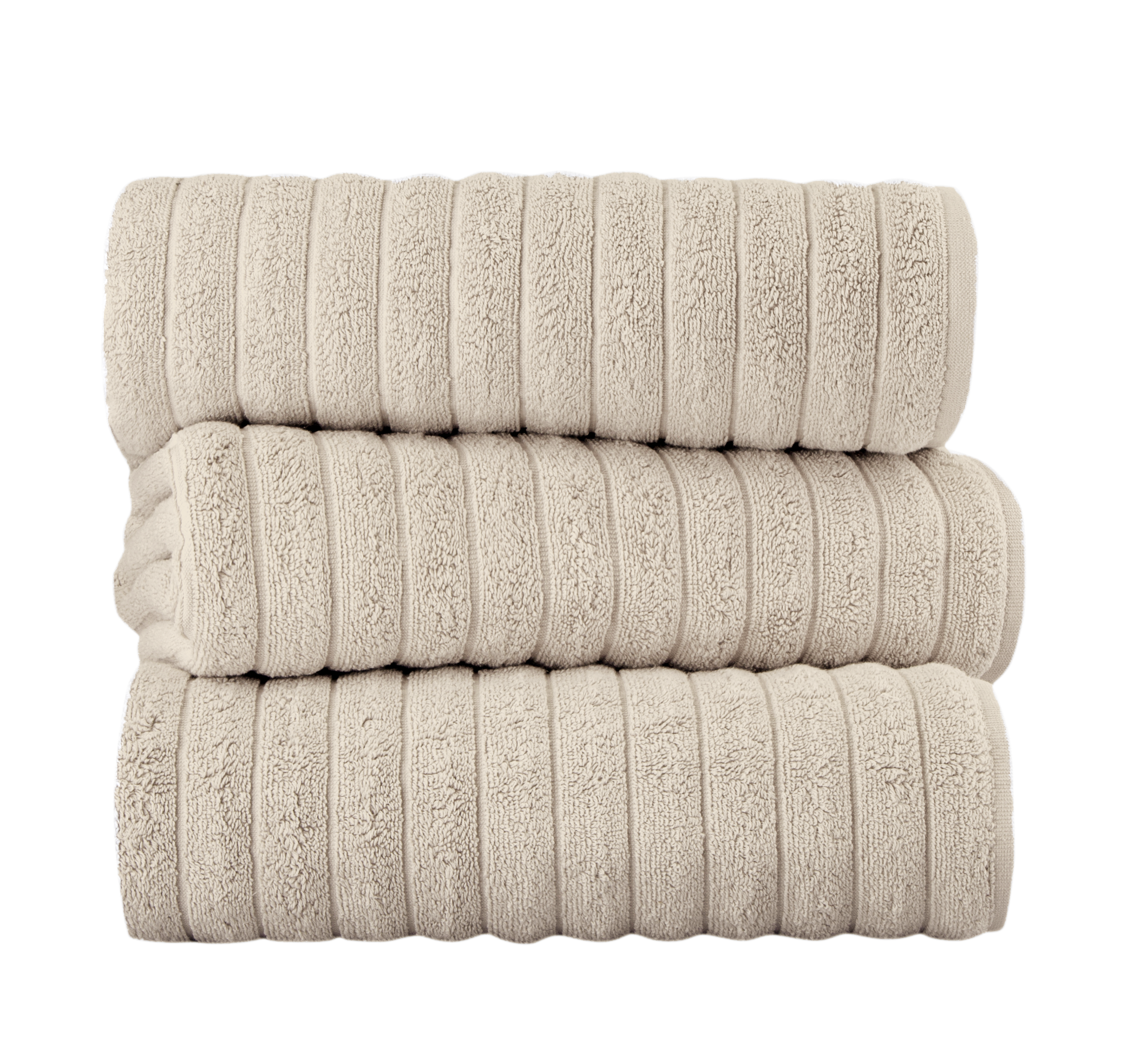 Brampton Turkish Cotton Ultimate Luxury SPA Bath Sheet Towels - 3 Pieces - 40x65" Almond Beige Bath Towel - Tophatter Daily Deals