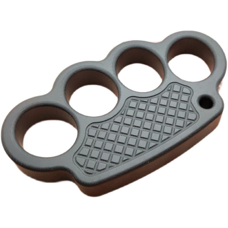 Non-Metal 4-Finger Brass Knuckles Duster Paperweight Self Defense - Cakra EDC Gadgets Brass Knuckles - Tophatter Daily Deals