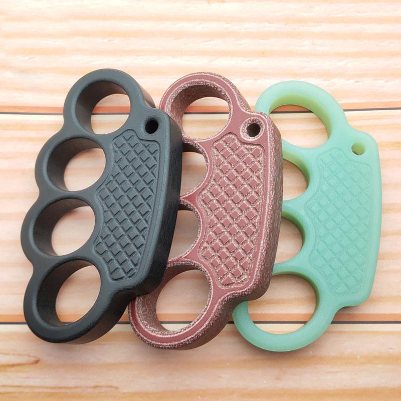 Non-Metal 4-Finger Brass Knuckles Duster Paperweight Self Defense - Cakra EDC Gadgets Brass Knuckles - Tophatter Daily Deals
