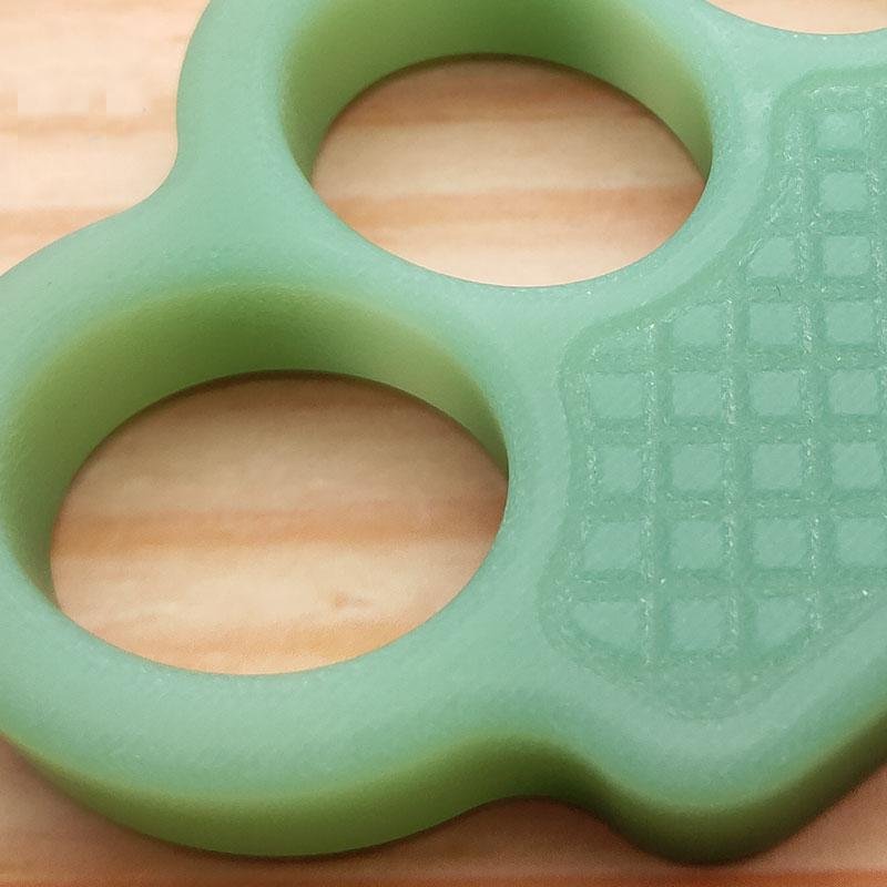 Non-Metal 4-Finger Brass Knuckles Duster Paperweight Self Defense - Cakra EDC Gadgets Brass Knuckles - Tophatter Daily Deals