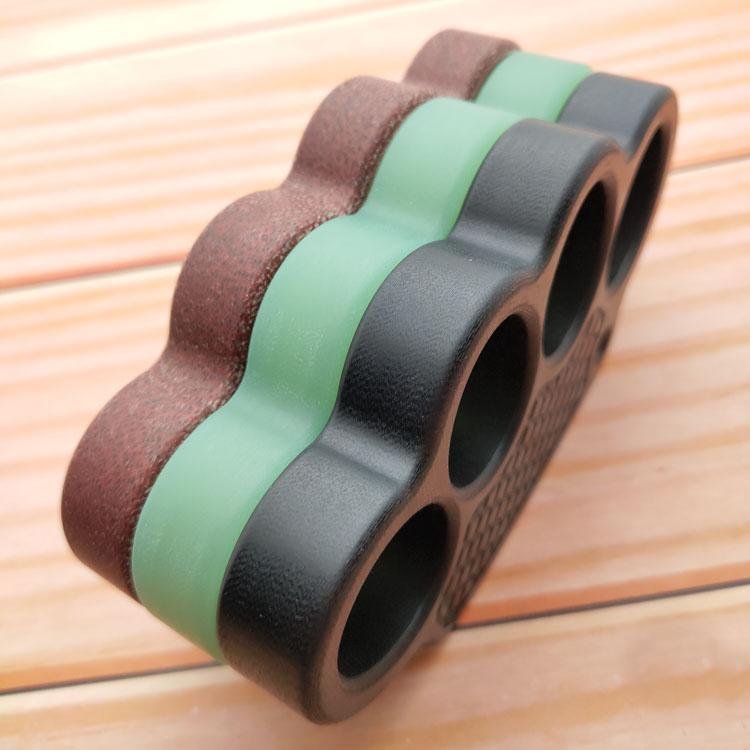Non-Metal 4-Finger Brass Knuckles Duster Paperweight Self Defense - Cakra EDC Gadgets Brass Knuckles - Tophatter Daily Deals