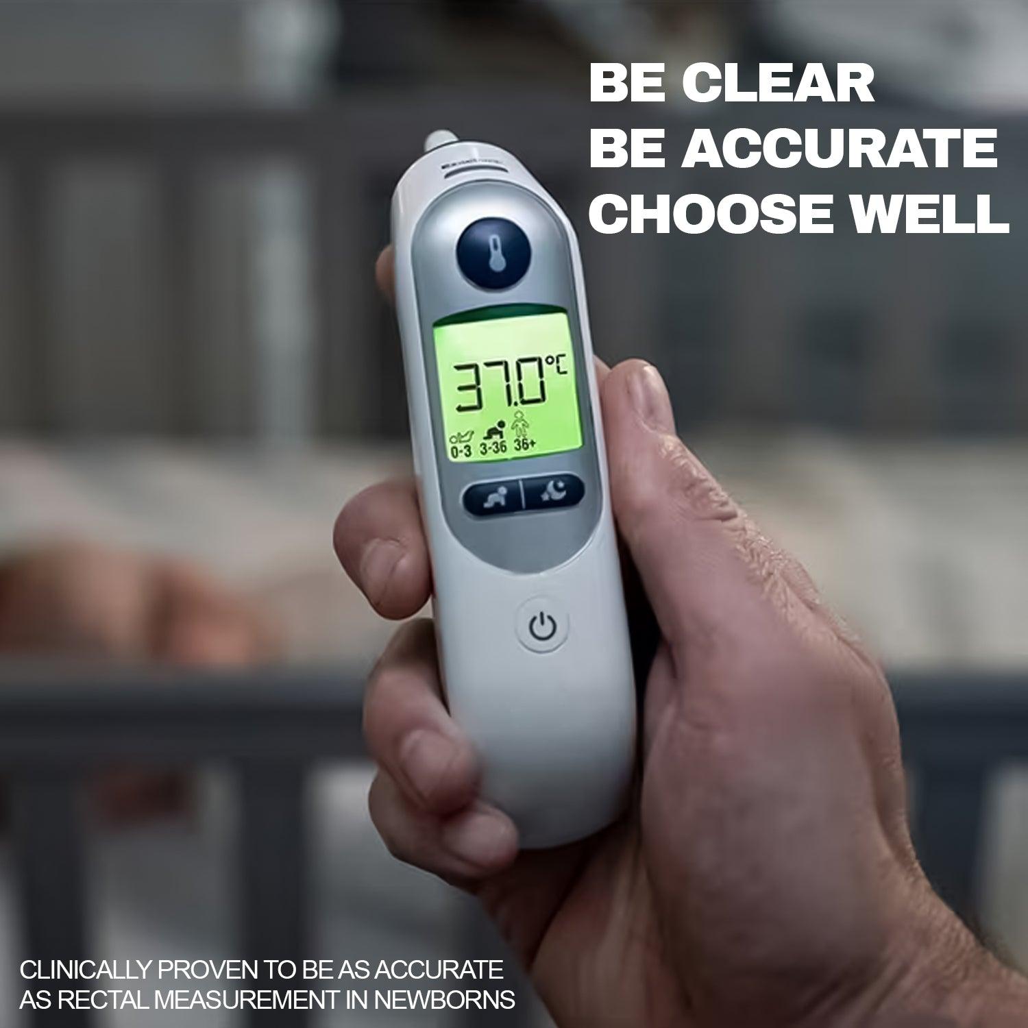 Digital Ear Thermometer - 7+ connect Ear thermometer | App Compatible Technology | Colour-coded Digital Display | Baby And Infant Friendly Health Care - Tophatter Daily Deals