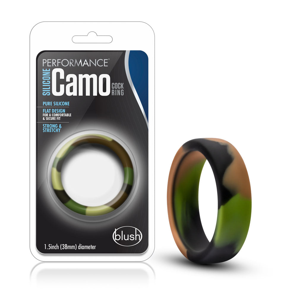 Performance Green Camo Cock Ring – Stretchable Cock Ring > Cock Ring > Single - Tophatter Daily Deals