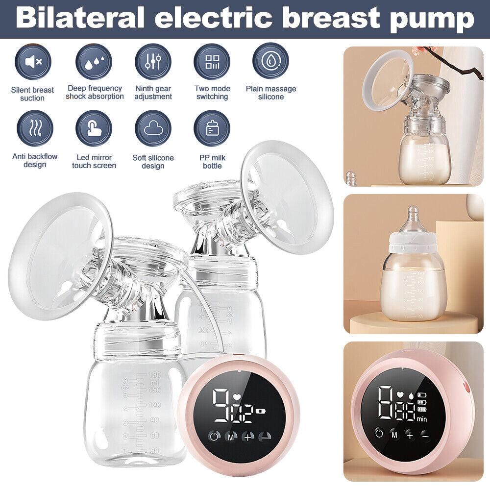 Electric Breast Pumps - USB Baby Infant Feeding Mute Automatic Dual Breastpump Apparel & Accessories - Tophatter Daily Deals