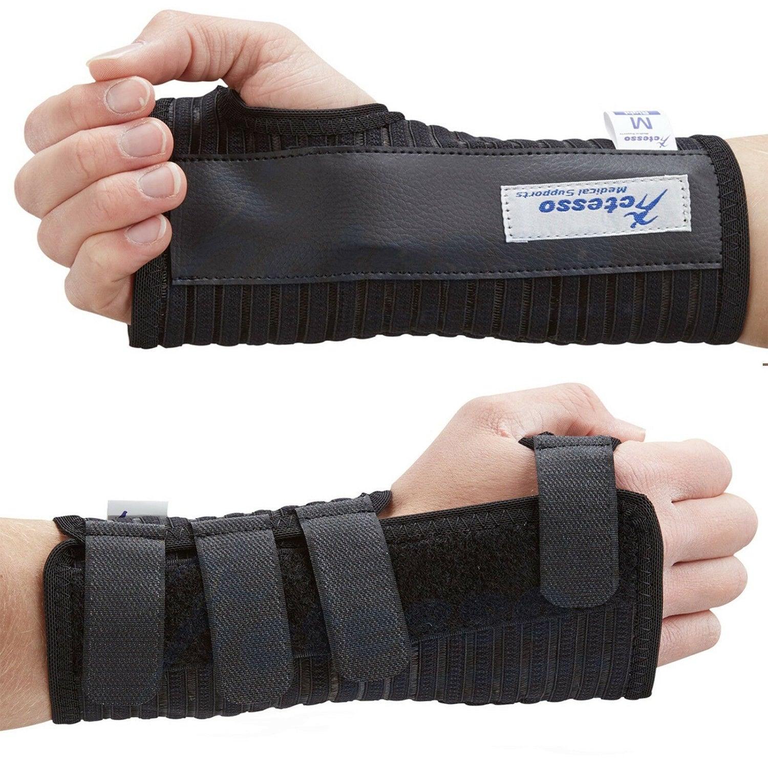 Boots Wrist Brace - Breathable Wrist Support Splint for Sprain Injury Carpal Tunnel Pain Black Exercise & Fitness - Tophatter Daily Deals