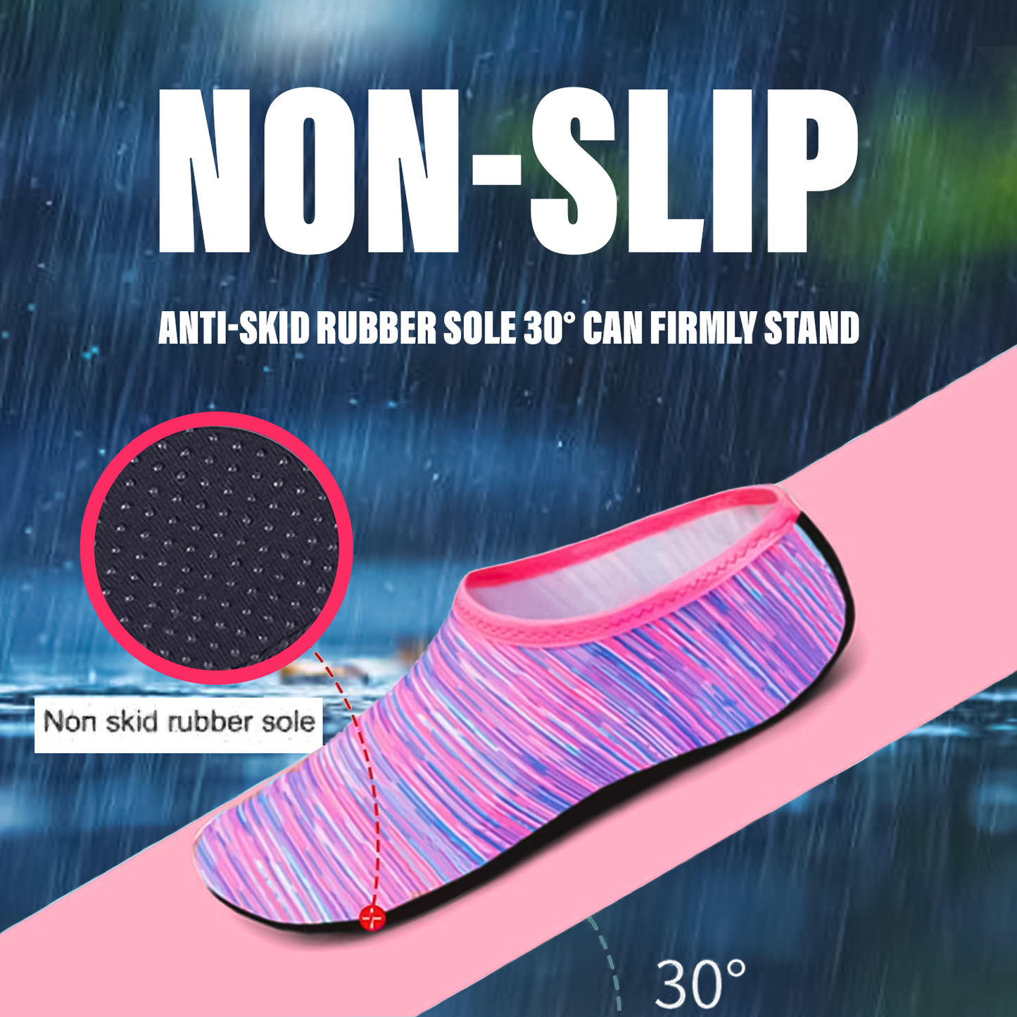 Beach Water Shoes – Unisex Comfortable & Flexible Swim Shoes for Sand, River & Water Park Swimming Shoes - Tophatter Daily Deals