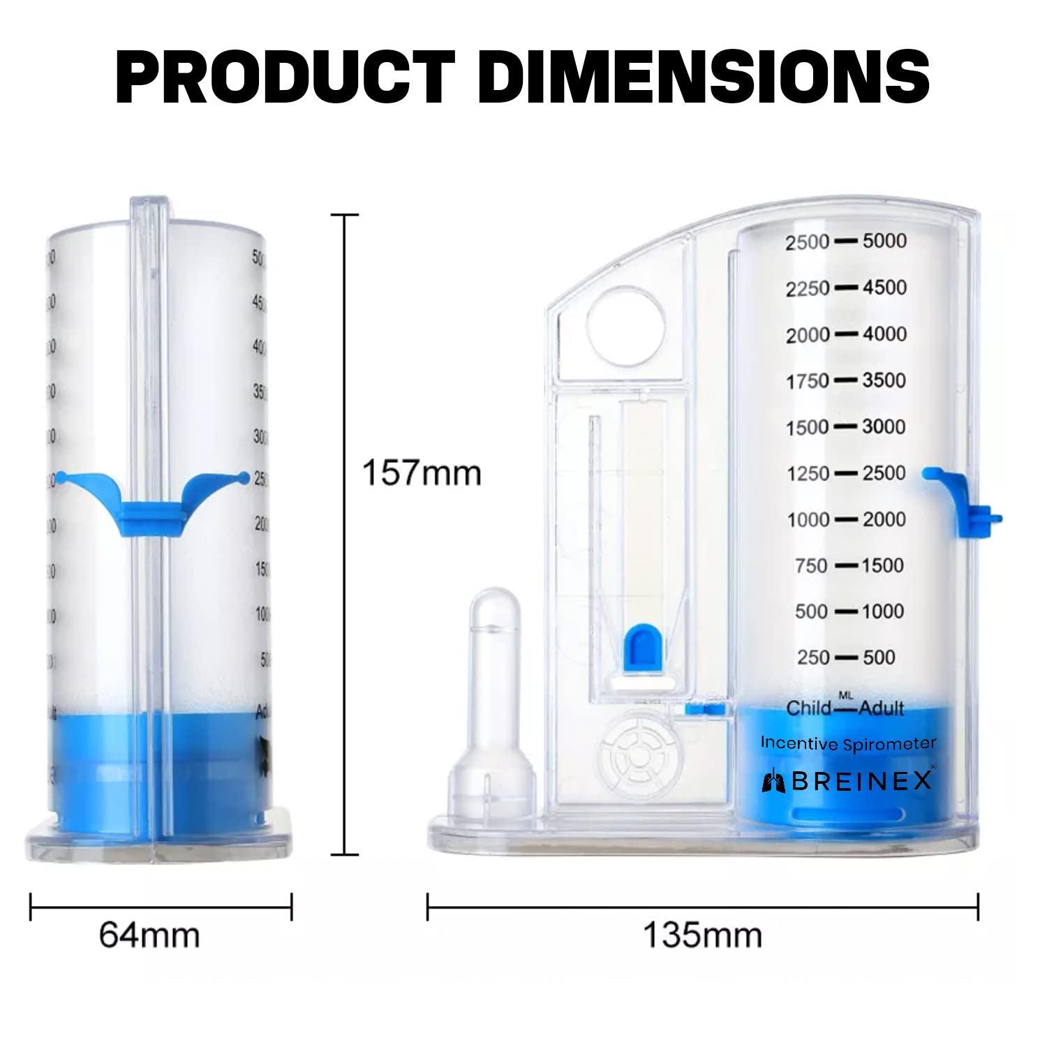Lung Strengthening Device - Incentive Spirometer Breathing Exerciser Lung Function Deep Breath Trainer Health Care - Tophatter Daily Deals