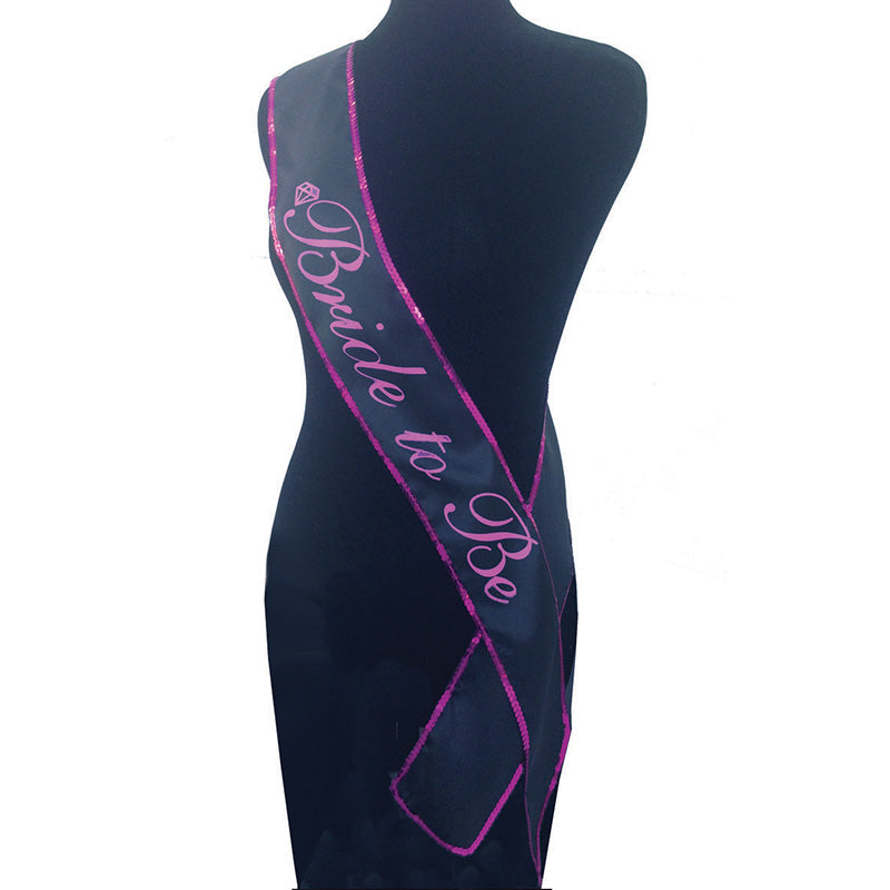 Bride to Be Black Hens Party Sash Adult Accessory > Novelties > Party Supplies - Tophatter Daily Deals
