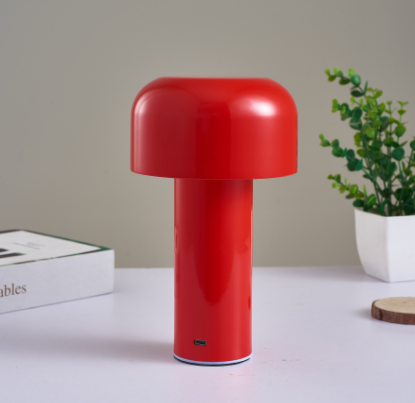 Bright Mushroom Table Lamp Red Lighting - Tophatter Daily Deals