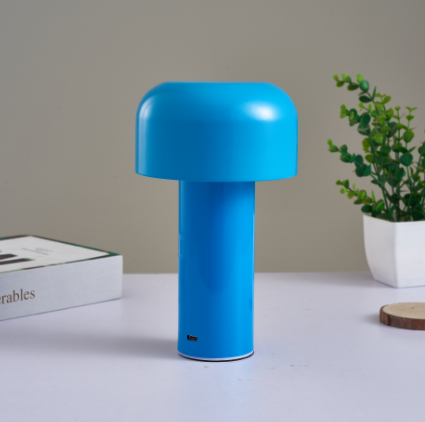 Bright Mushroom Table Lamp Blue Lighting - Tophatter Daily Deals