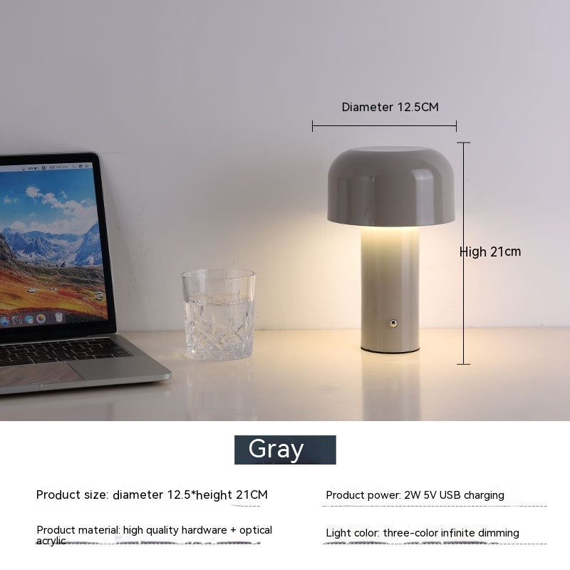 Bright Mushroom Table Lamp Grey Lighting - Tophatter Daily Deals