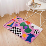 Bright and Happy Door Mat Pink 50 x 80 cm Decor - Tophatter Daily Deals
