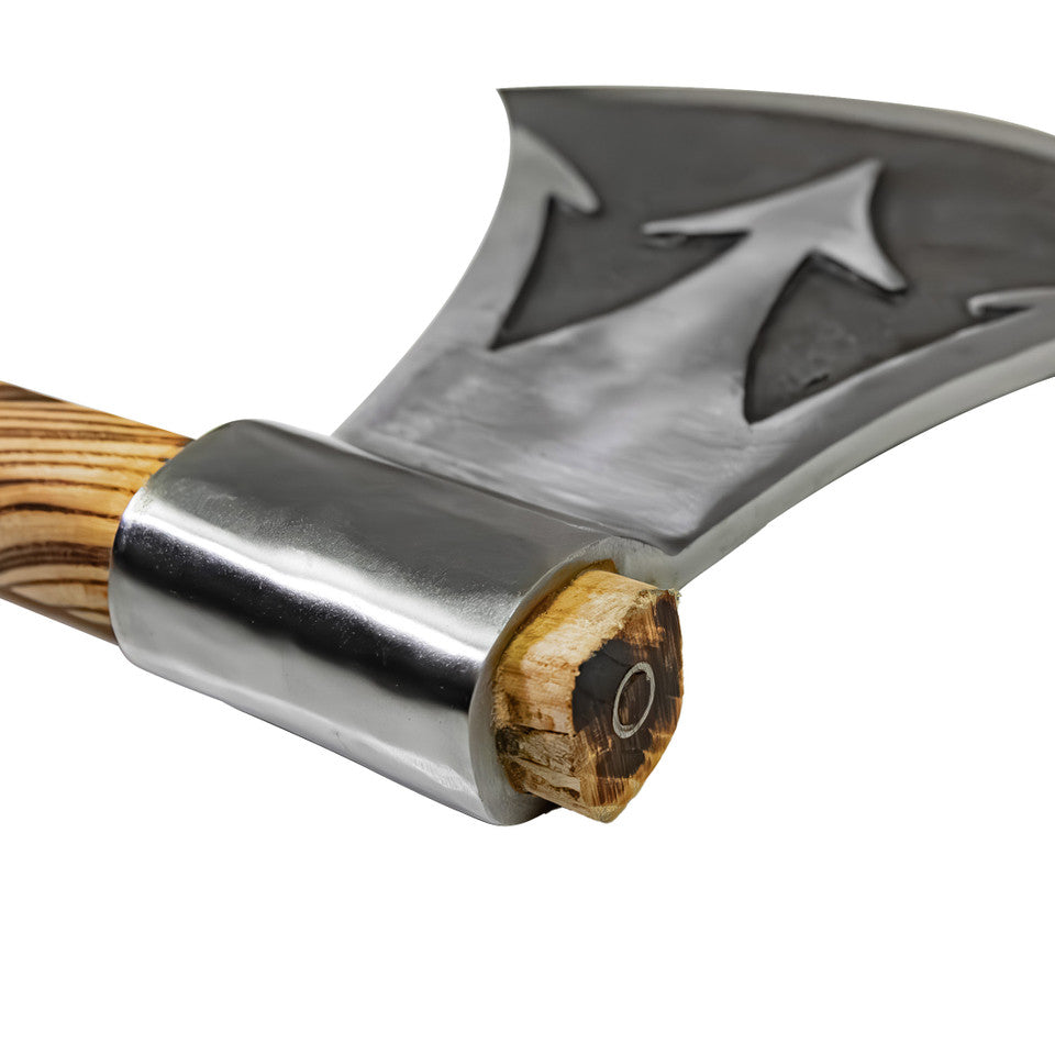 Briny Deep Trident Forged Large Two Handed Axe Axe - Tophatter Daily Deals