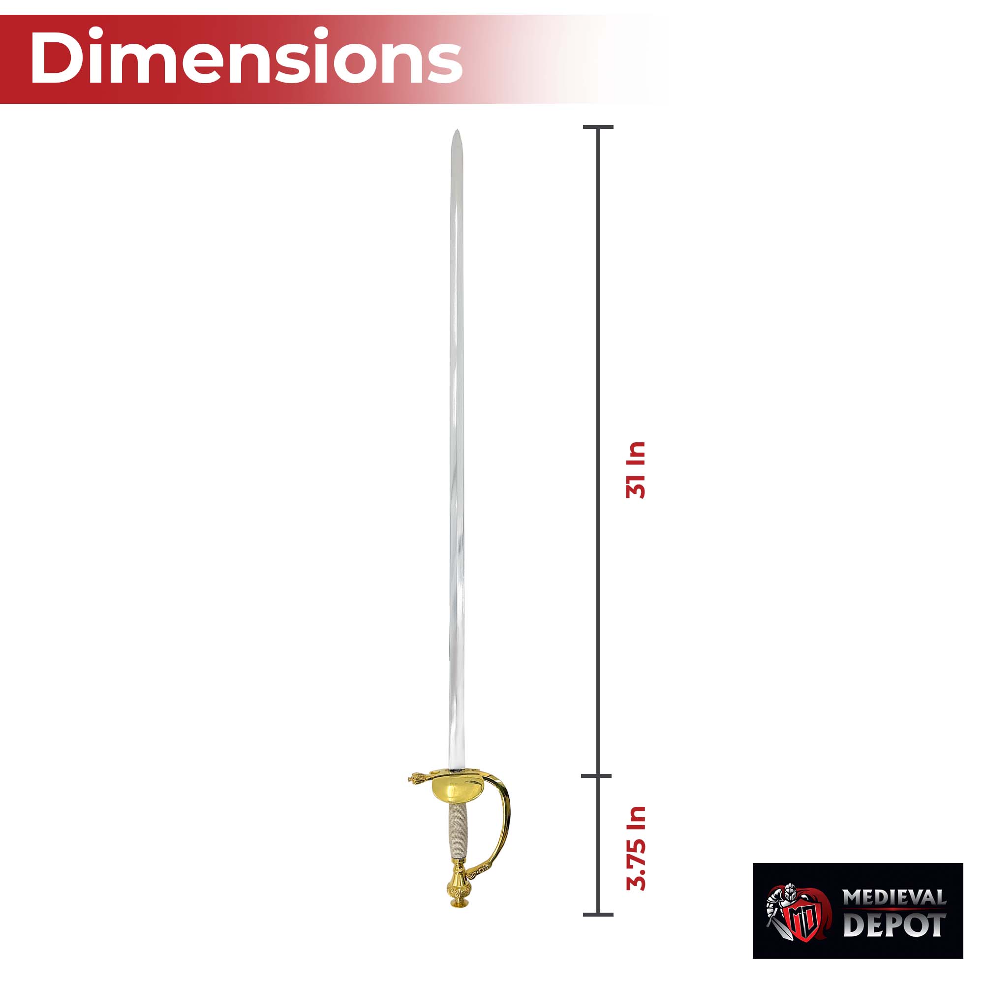 British Infantry Sword 1796 Pattern – Napoleonic Wars Replica Swords - Tophatter Daily Deals