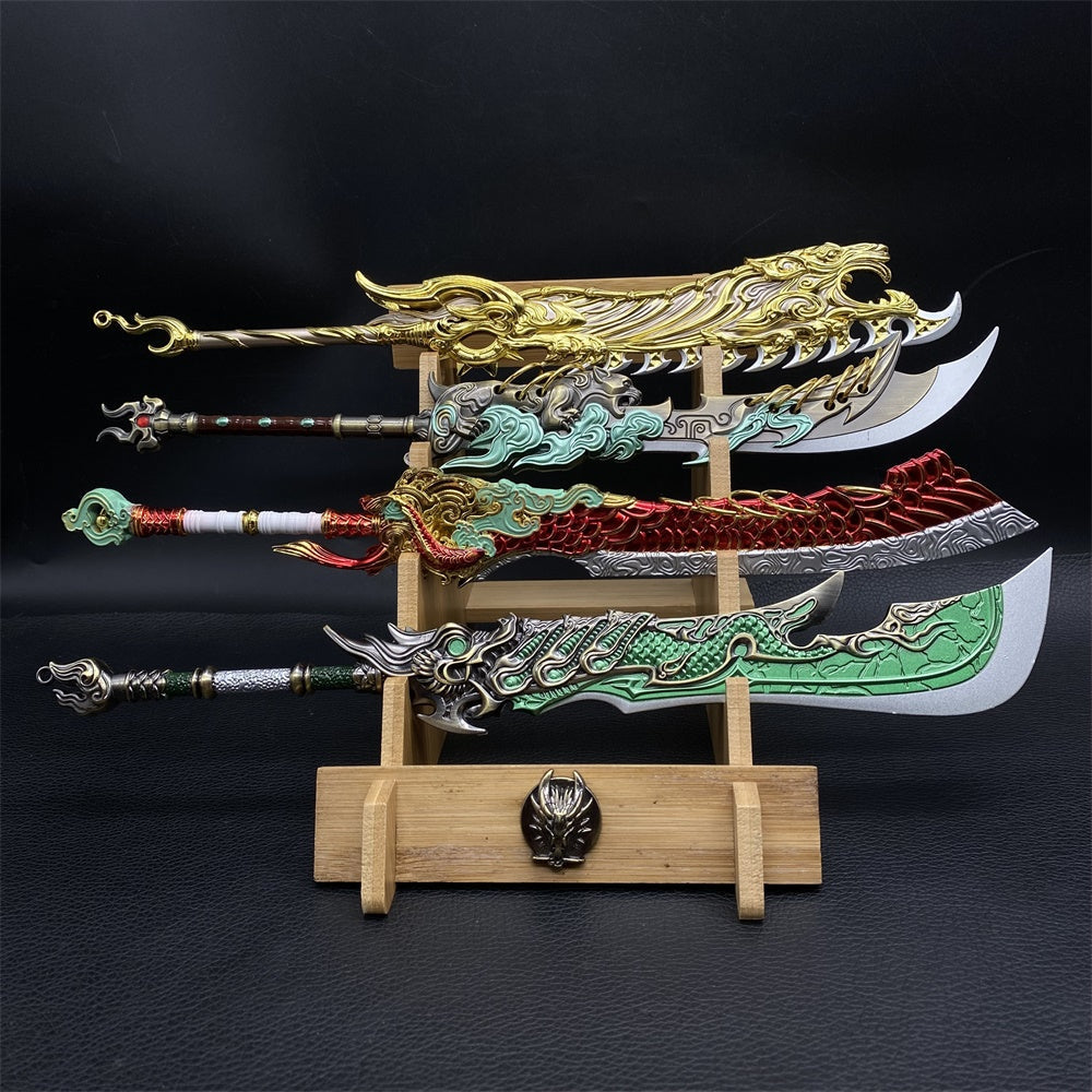 Greatsword Metal Weapon Alloy Display Art 4 Options 4 In 1 Pack & Stand - Tophatter Daily Deals