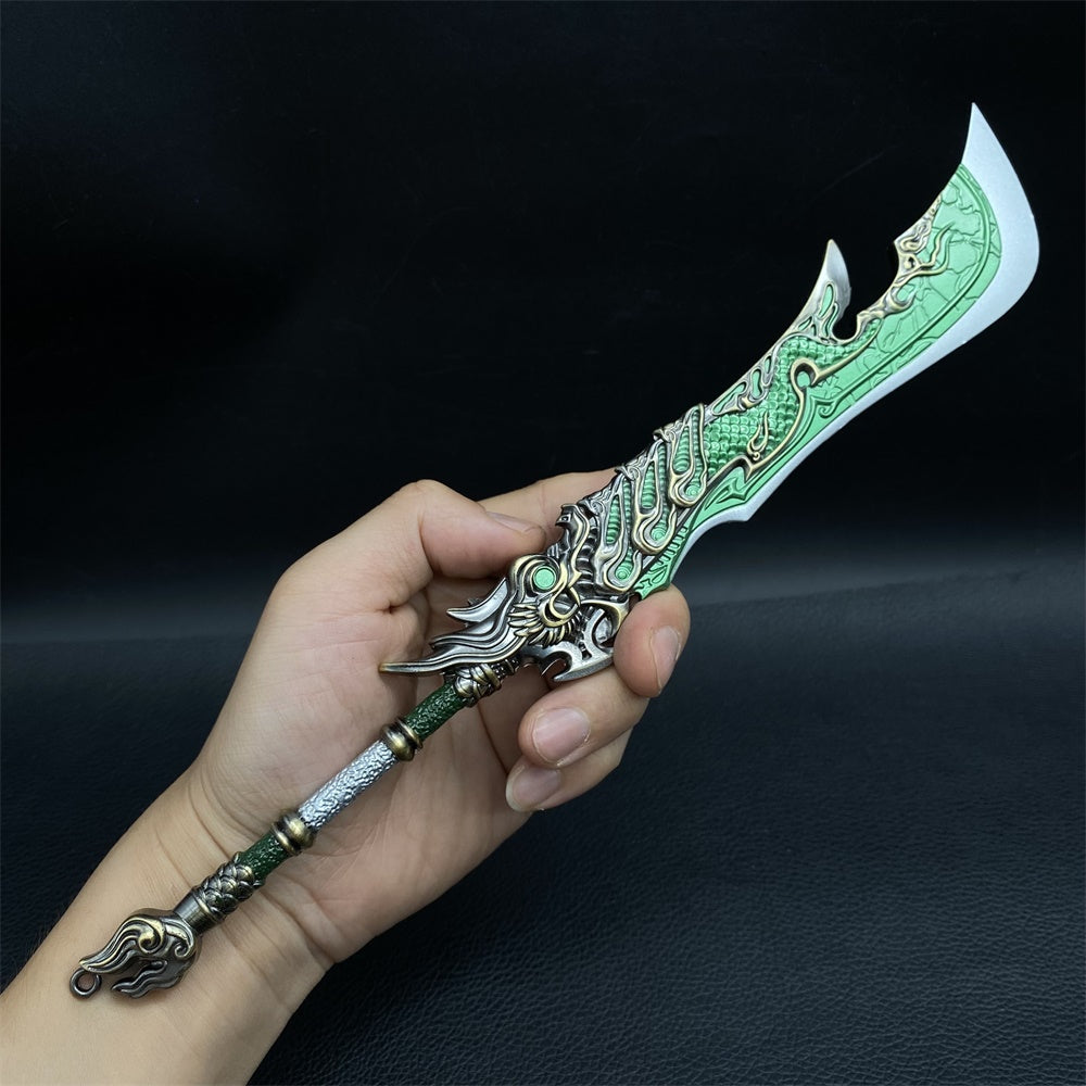 Greatsword Metal Weapon Alloy Display Art 4 Options Green Dragon Sword - Tophatter Daily Deals