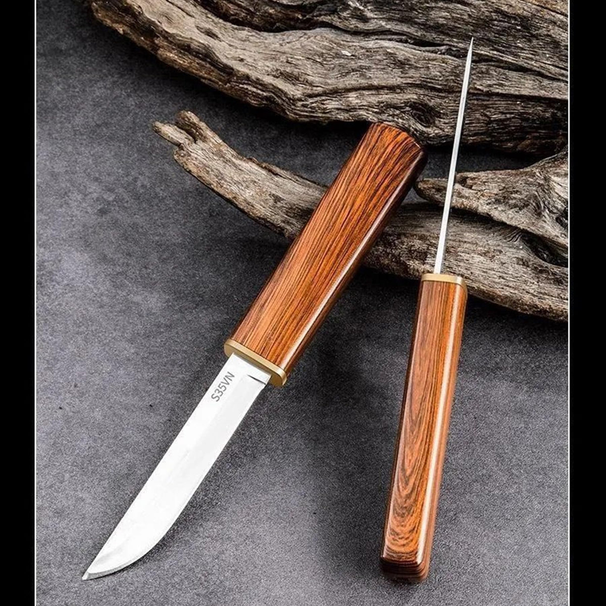 Paring knives,Portable Fruit Knife Set,Peeling Knife for Fruits and Vegetables Straight & Curved Stainless Steel ，Ultra Sharp Kitchen Knife for Camping Outdoor - Tophatter Daily Deals