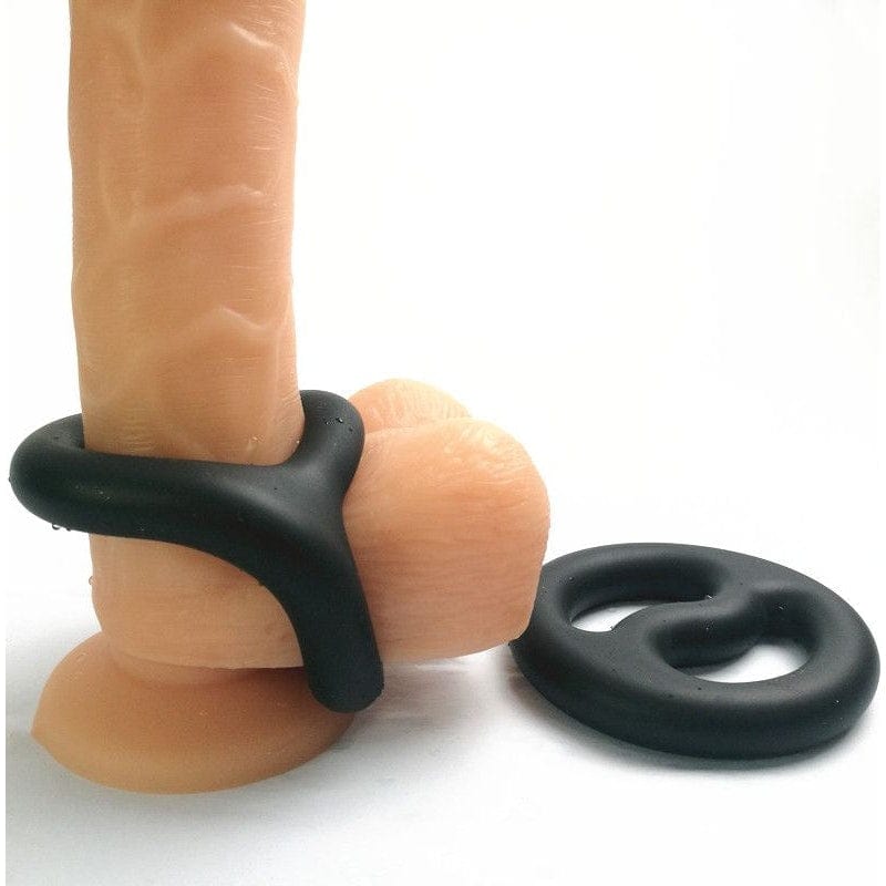 Brutus Yin Yang Silicone Cock and Ball Duo Ring > Cock Ring > Single - Tophatter Daily Deals