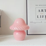 Bubble Gum Mushroom Vintage Lamp Twill pink Lighting - Tophatter Daily Deals