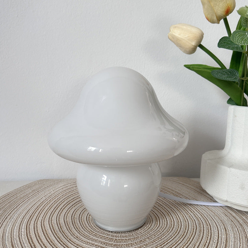 Bubble Gum Mushroom Vintage Lamp White finish Lighting - Tophatter Daily Deals