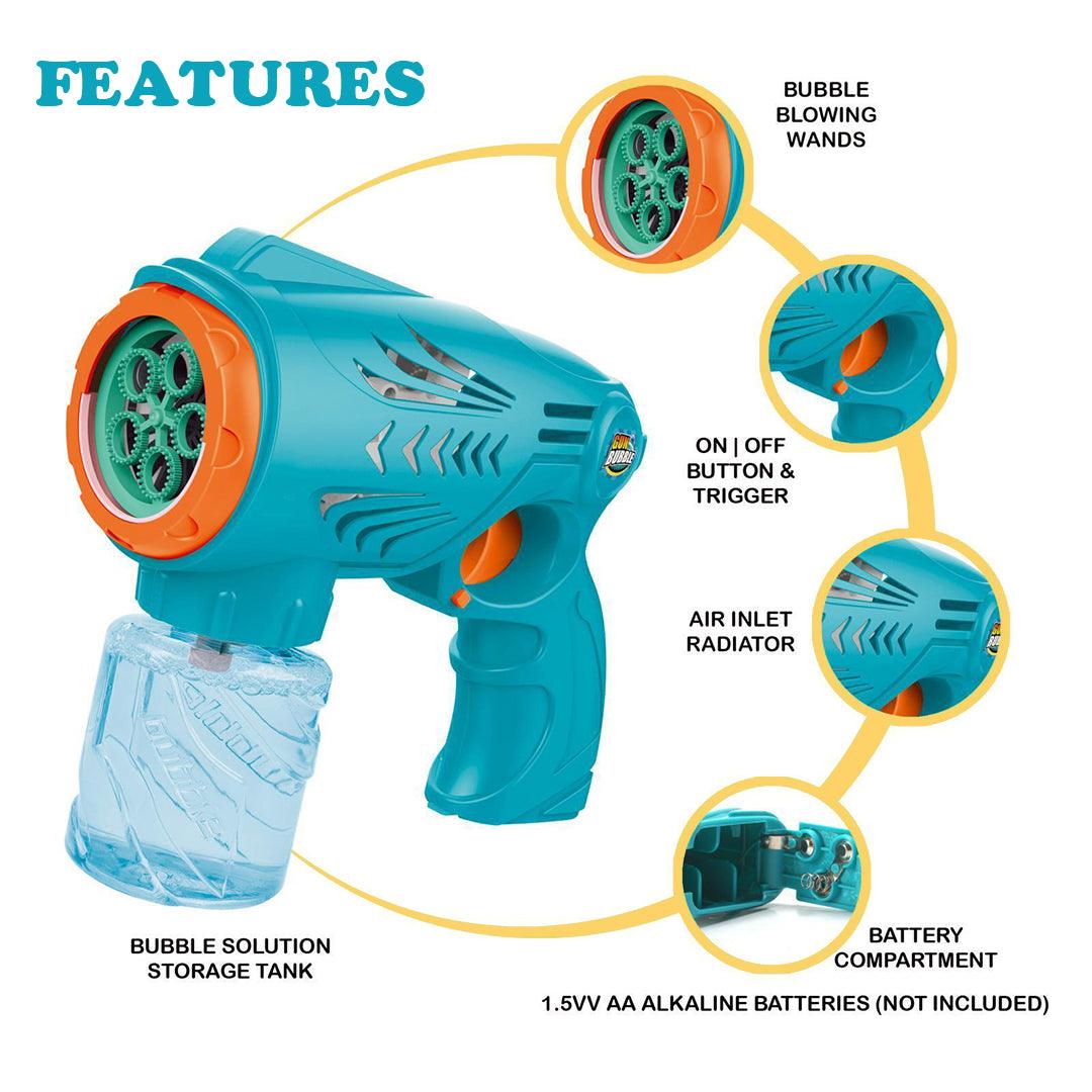 Bubble Gun for Kids - Automatic Bubble Machine Gun Indoor & Outdoor Toys For Children Baby & Toddler - Tophatter Daily Deals