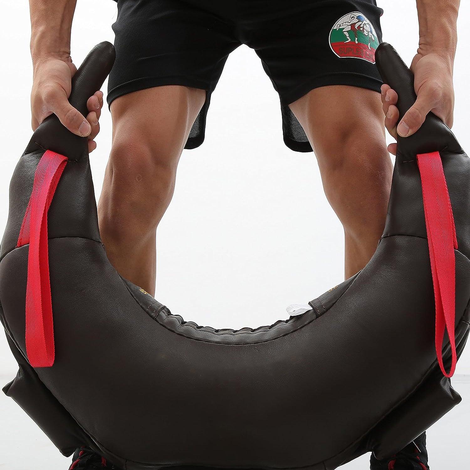 Bulgarian Bag UK - Bulgarian Weighted Bag Training Handles Gym Weight Lifting Crossfit Exercise & Fitness - Tophatter Daily Deals