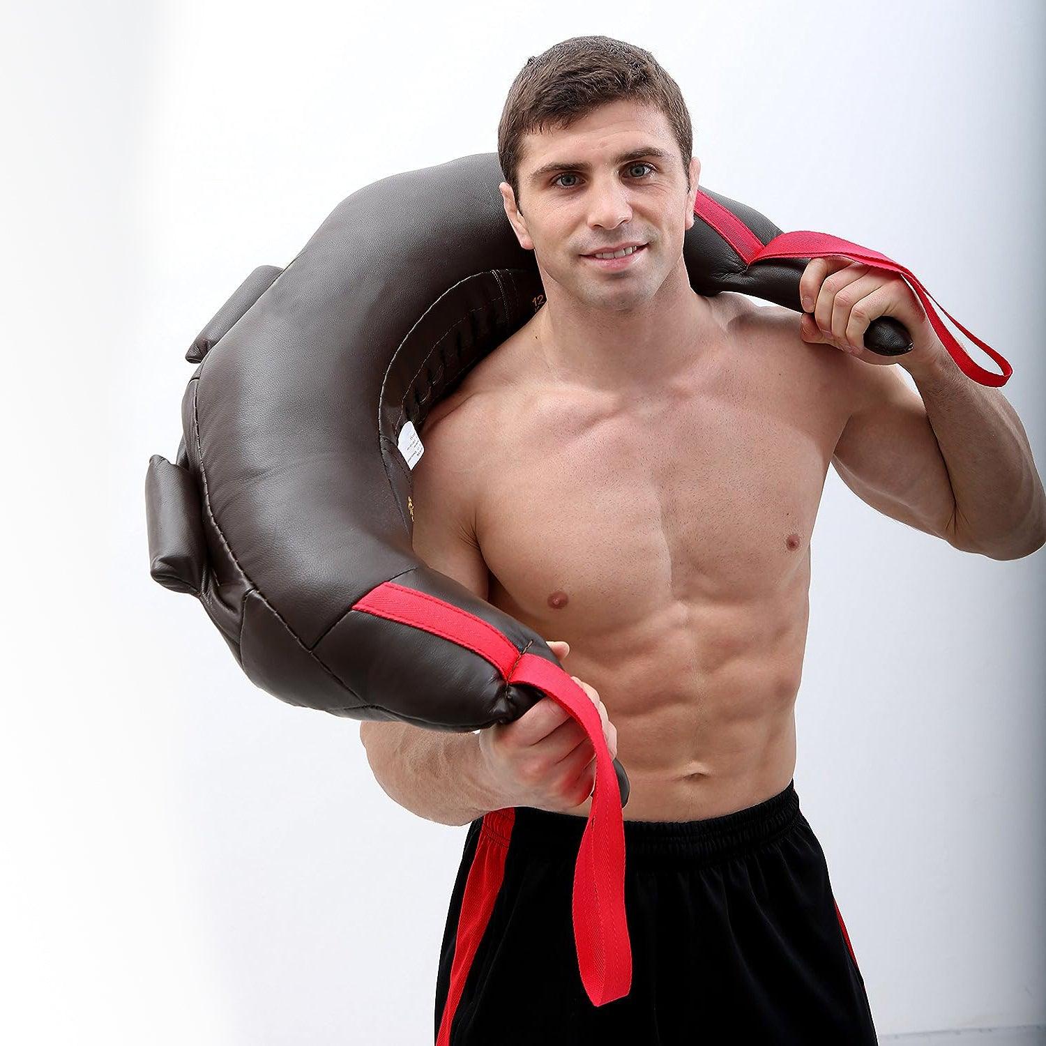 Bulgarian Bag UK - Bulgarian Weighted Bag Training Handles Gym Weight Lifting Crossfit Exercise & Fitness - Tophatter Daily Deals