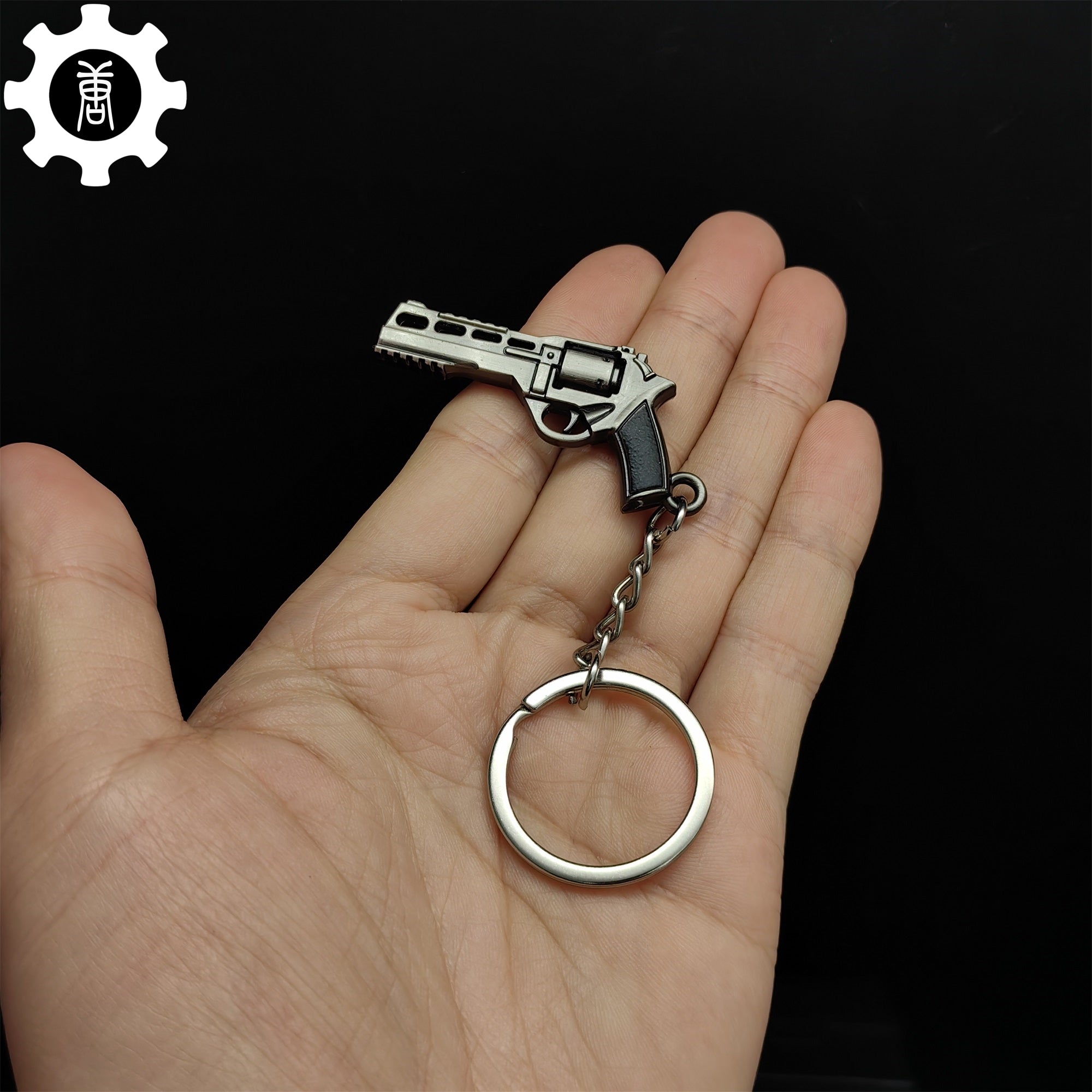 Mini Bull R45 Revolver Pistol Metal Keychain - Tophatter Daily Deals