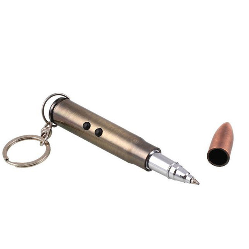 Bullet Keychain - 3in1 Laser Pointer LED Flashlight Ball Pen Key Chain - Tophatter Daily Deals