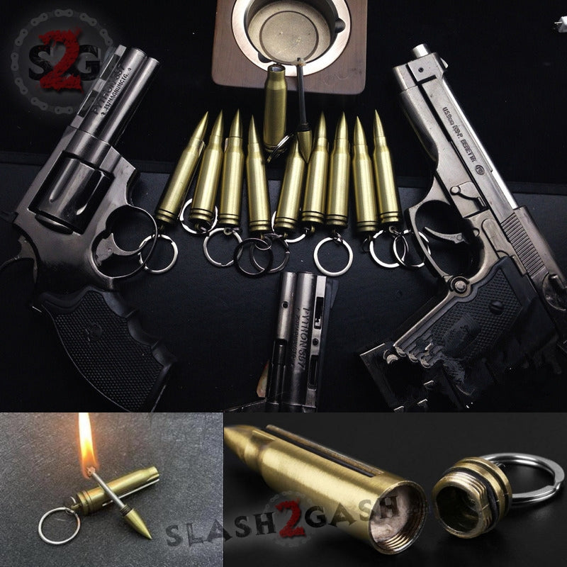 Bullet Fire Starter - Emergency Permanent Match Survival Key Chain Key Chain - Tophatter Daily Deals