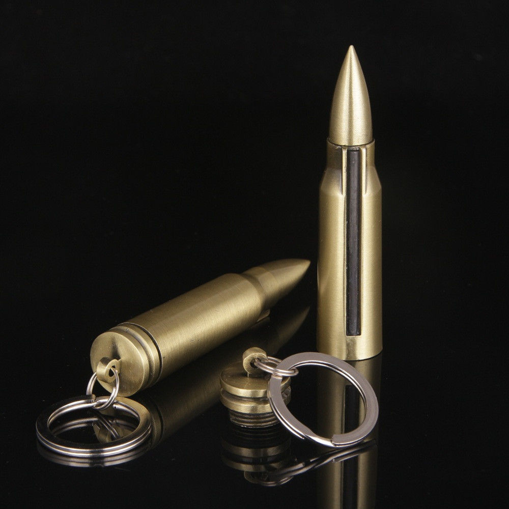 Bullet Fire Starter - Emergency Permanent Match Survival Key Chain Key Chain - Tophatter Daily Deals
