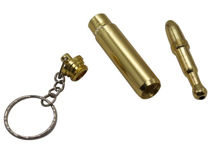 Bullet Keychain Pipe - Discreet One Hitter Hidden Smoking Pipe Smoking Accessories - Tophatter Daily Deals