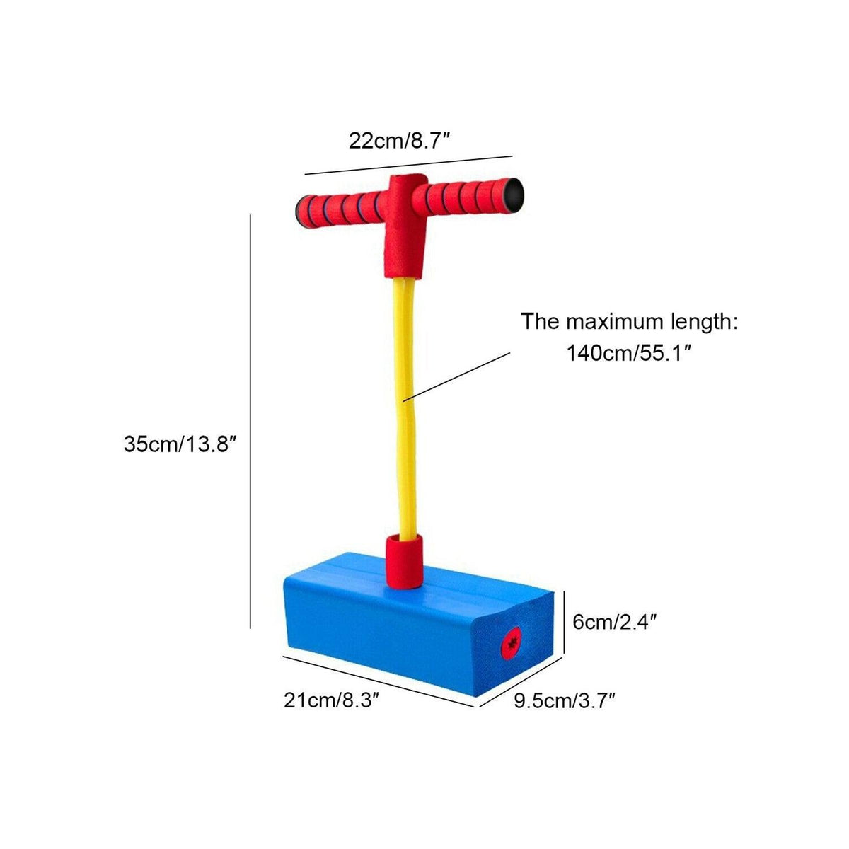 Foam Pogo Stick - Kids Foam Pogo Bungee Jumper Bouncer Space Balance Exercise Hopper Toy Sports Toys - Tophatter Daily Deals