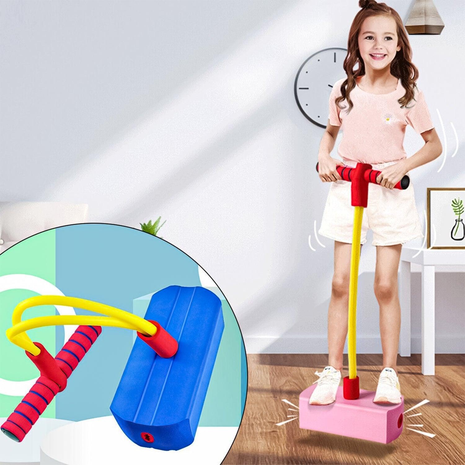 Foam Pogo Stick - Kids Foam Pogo Bungee Jumper Bouncer Space Balance Exercise Hopper Toy Sports Toys - Tophatter Daily Deals
