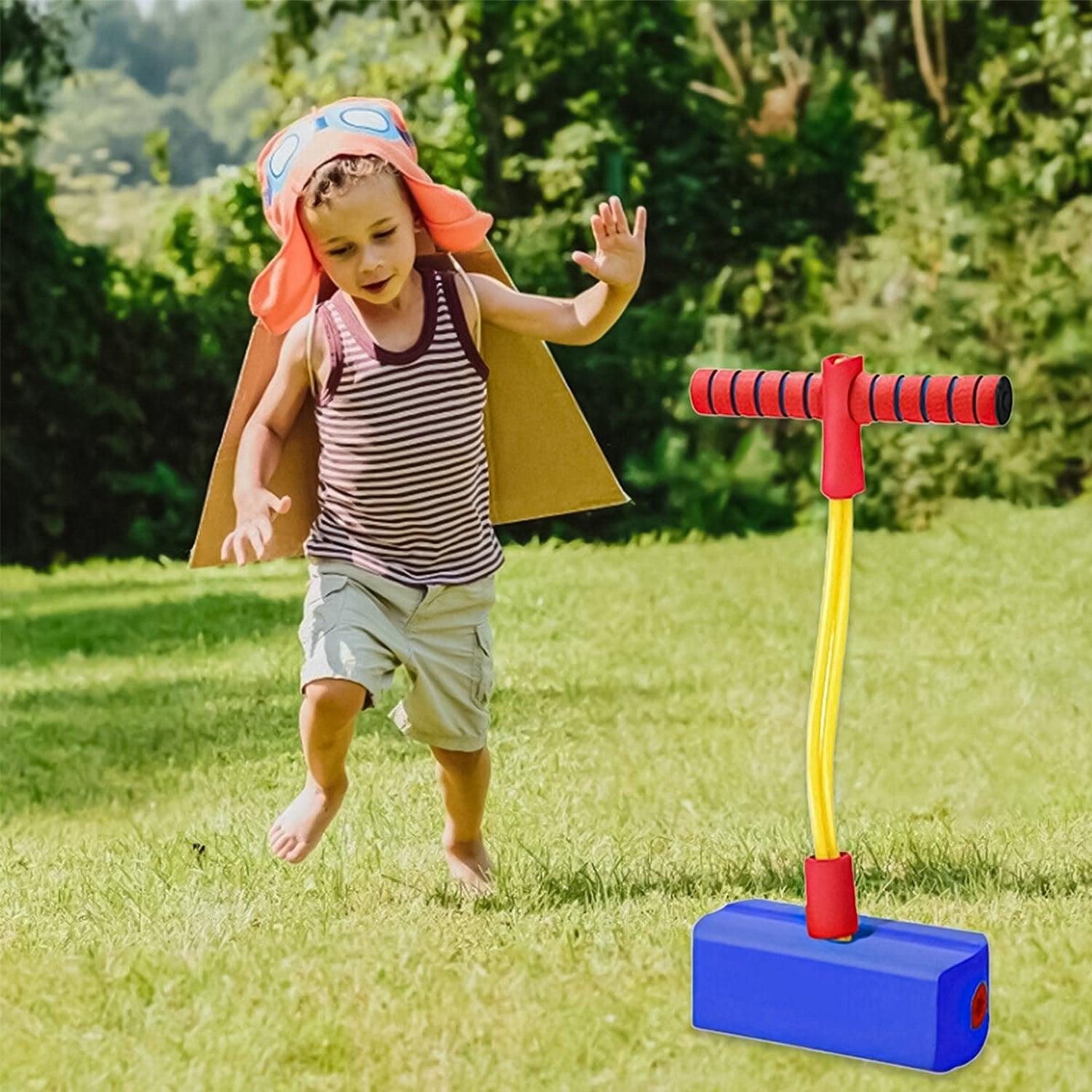 Foam Pogo Stick - Kids Foam Pogo Bungee Jumper Bouncer Space Balance Exercise Hopper Toy Sports Toys - Tophatter Daily Deals