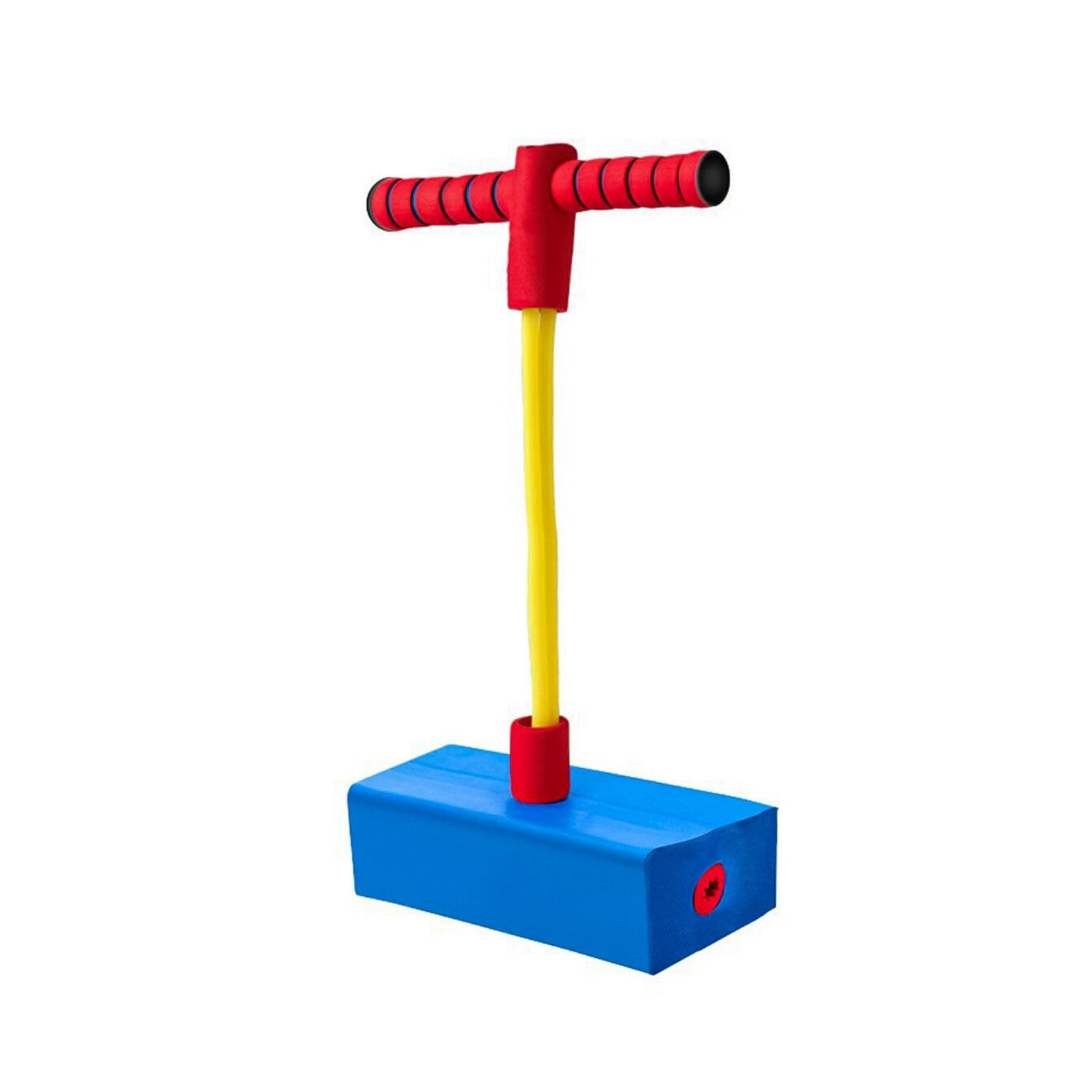 Foam Pogo Stick - Kids Foam Pogo Bungee Jumper Bouncer Space Balance Exercise Hopper Toy Blue Sports Toys - Tophatter Daily Deals