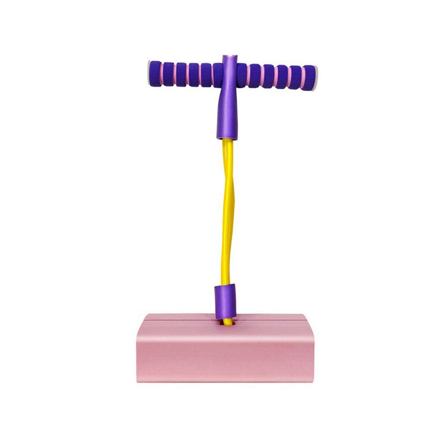 Foam Pogo Stick - Kids Foam Pogo Bungee Jumper Bouncer Space Balance Exercise Hopper Toy Pink Sports Toys - Tophatter Daily Deals