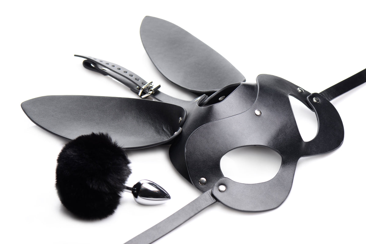 Bunny Tail Anal Plug and Mask Set > Bondage Gear > Masks - Tophatter Daily Deals