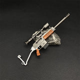 Miniature Metal Burst Assault Rifle With Telescope 17CM/6.7" - Tophatter Daily Deals