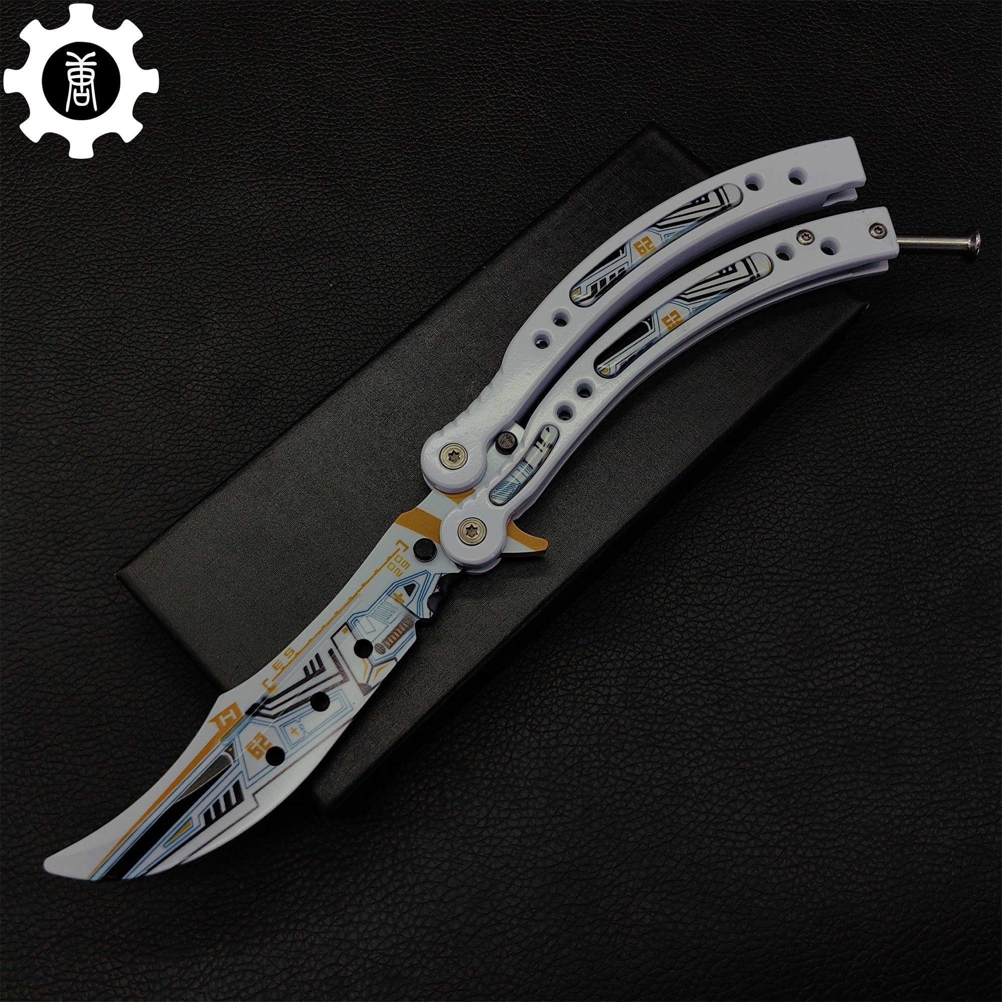 Game Butterfly Knife Heinlein Pattern Metal Balisong - Tophatter Daily Deals