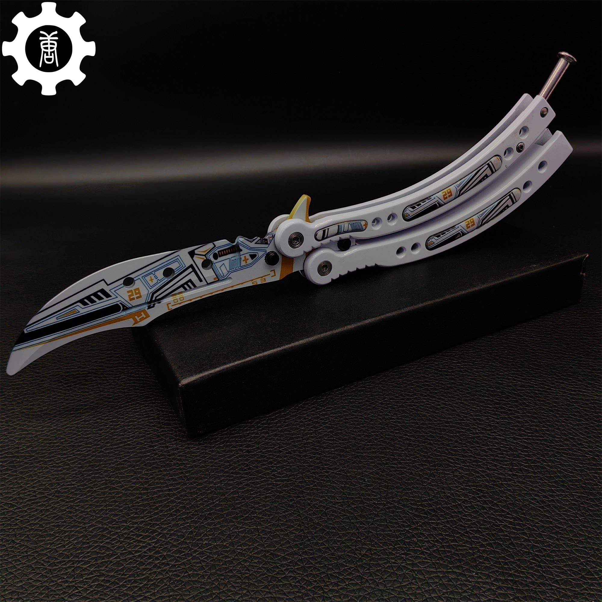 Game Butterfly Knife Heinlein Pattern Metal Balisong - Tophatter Daily Deals