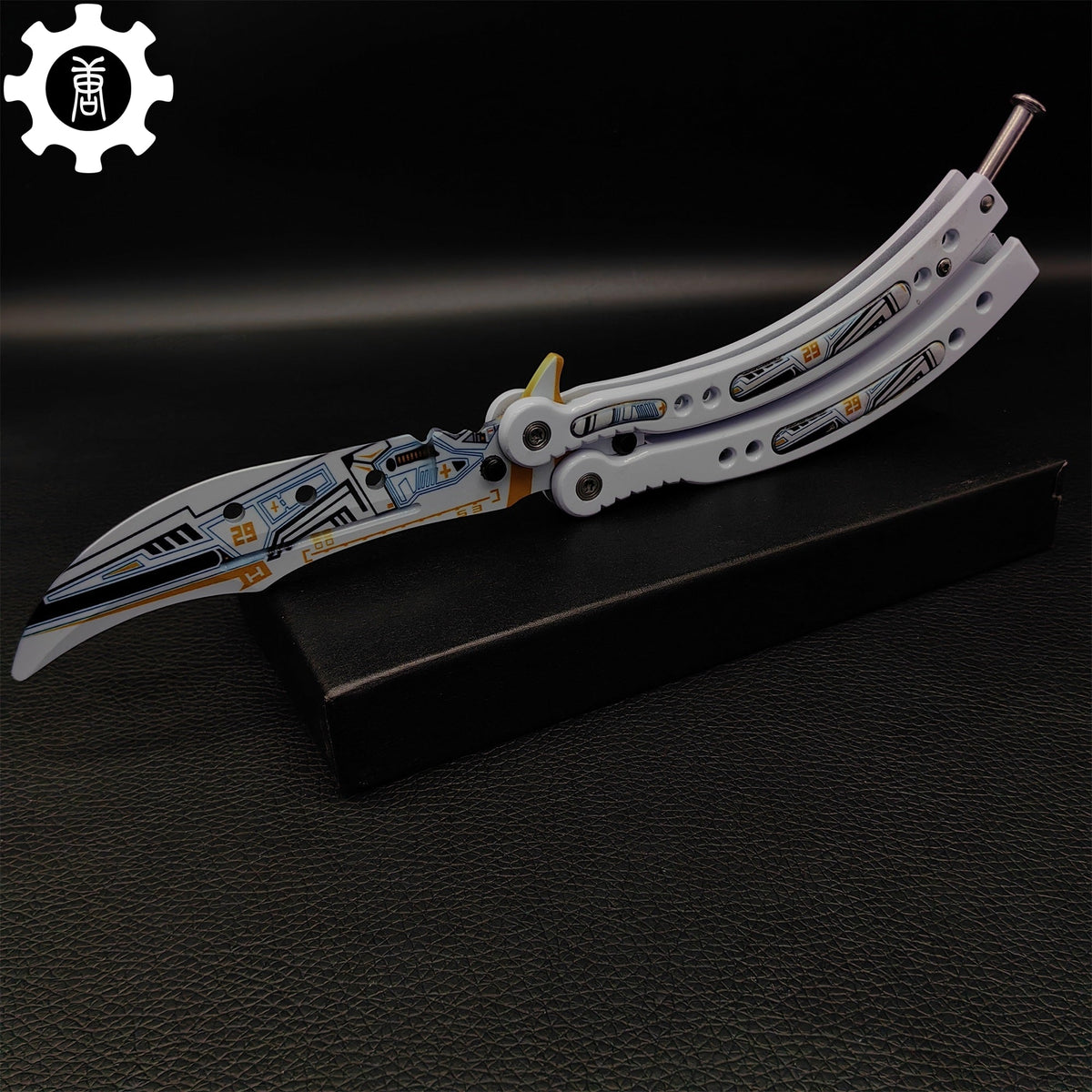 Game Butterfly Knife Heinlein Pattern Metal Balisong - Tophatter Daily Deals
