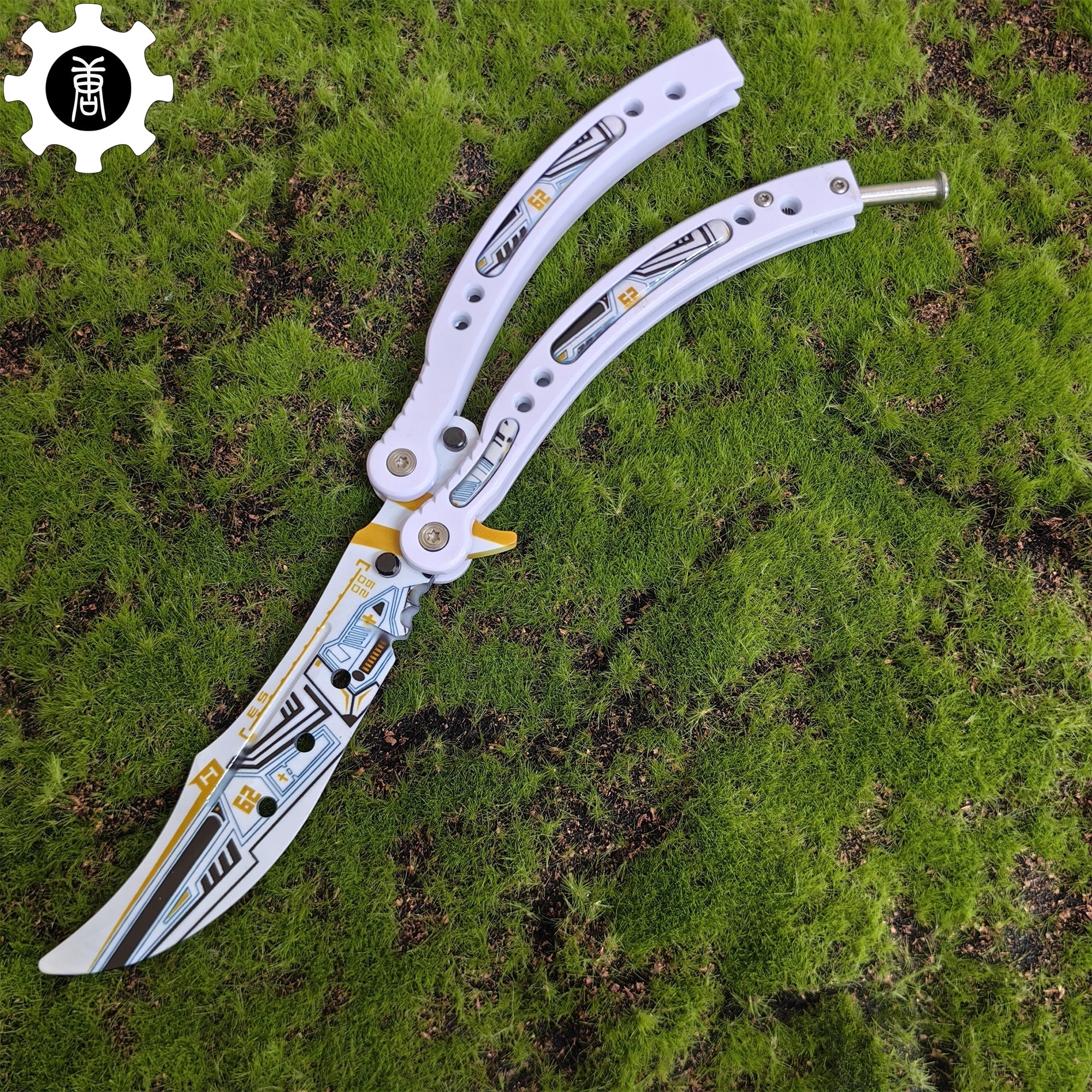Game Butterfly Knife Heinlein Pattern Metal Balisong - Tophatter Daily Deals