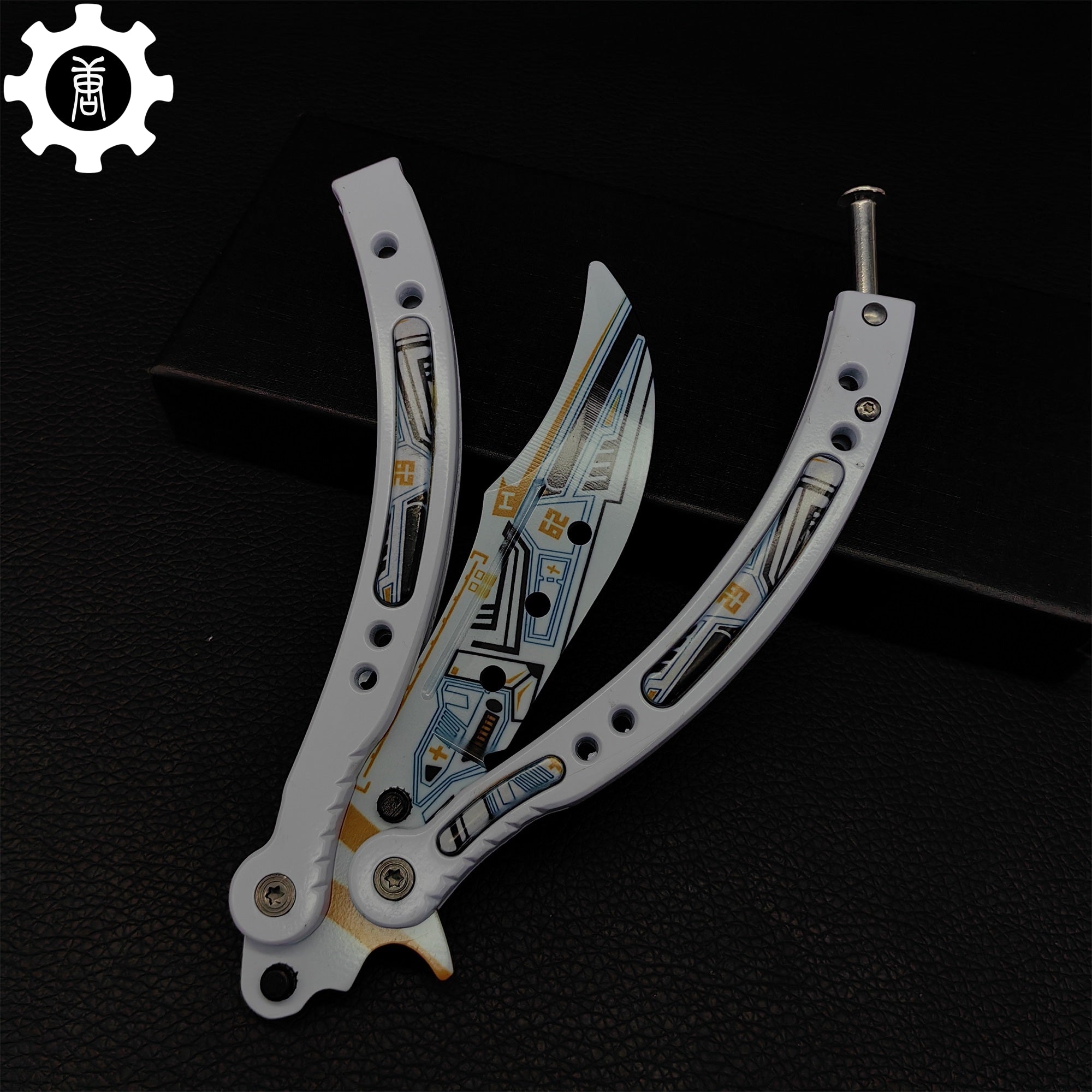 Game Butterfly Knife Heinlein Pattern Metal Balisong - Tophatter Daily Deals