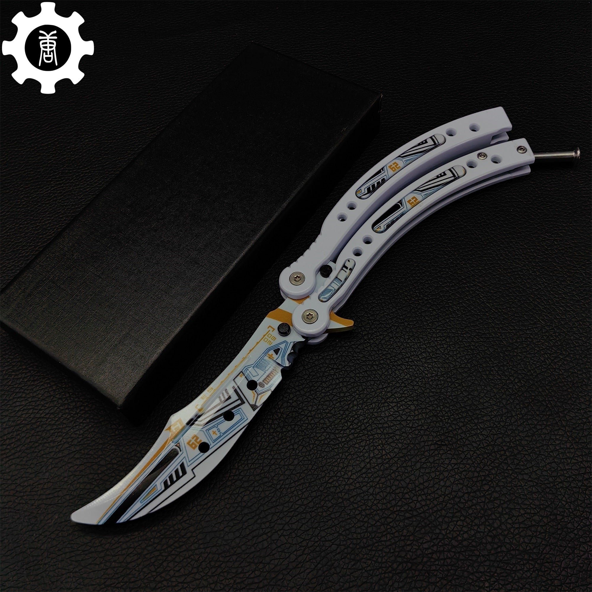 Game Butterfly Knife Heinlein Pattern Metal Balisong - Tophatter Daily Deals