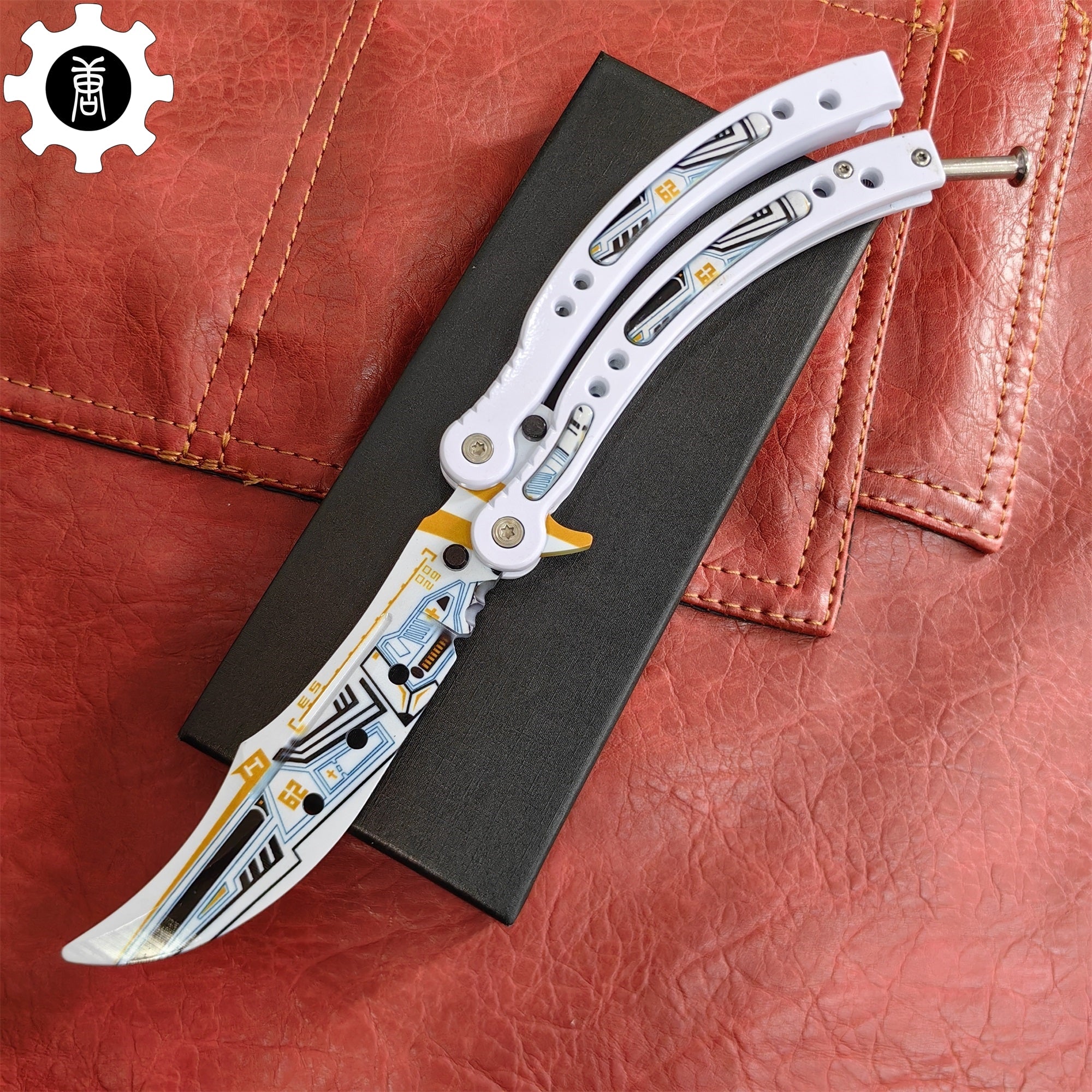 Game Butterfly Knife Heinlein Pattern Metal Balisong - Tophatter Daily Deals