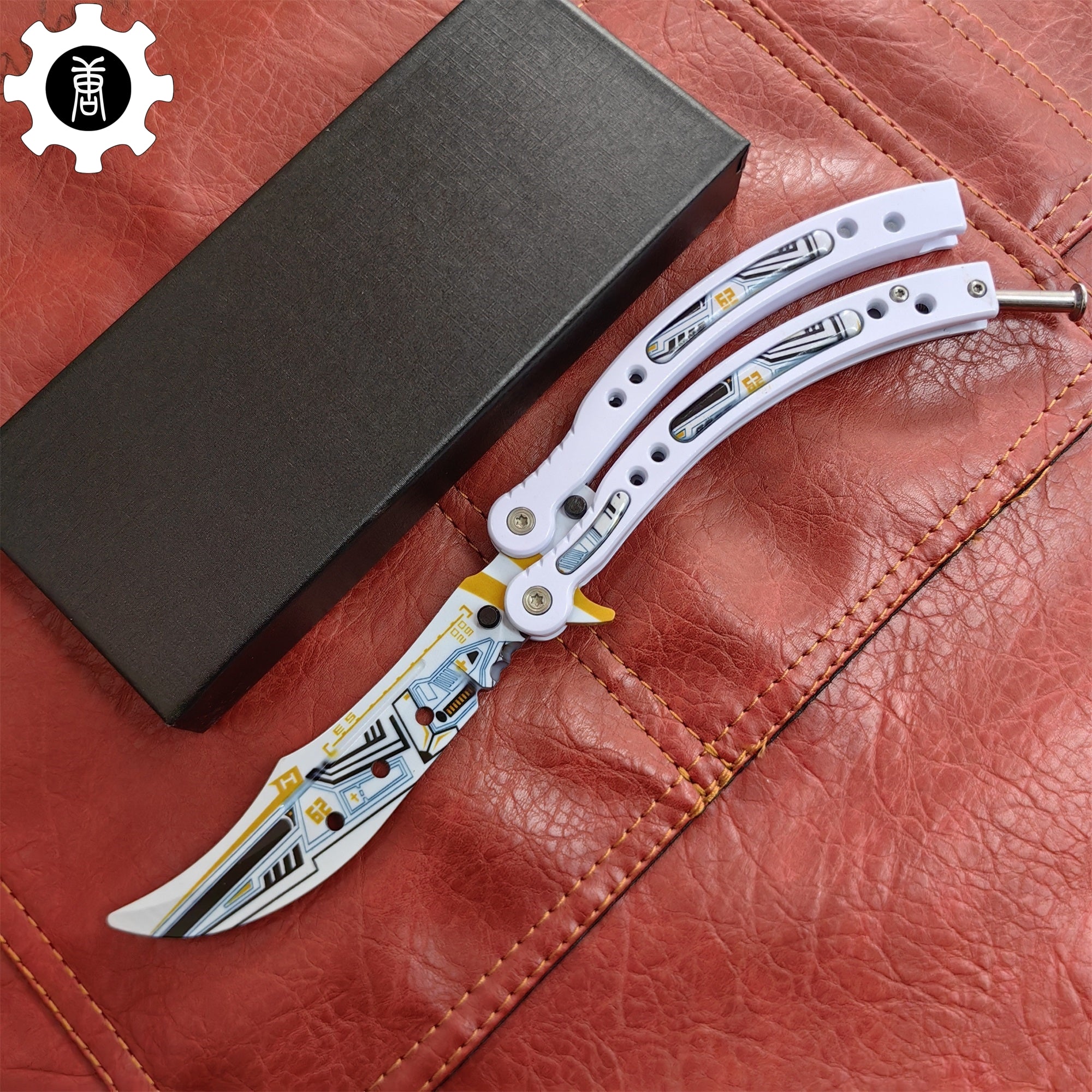 Game Butterfly Knife Heinlein Pattern Metal Balisong - Tophatter Daily Deals