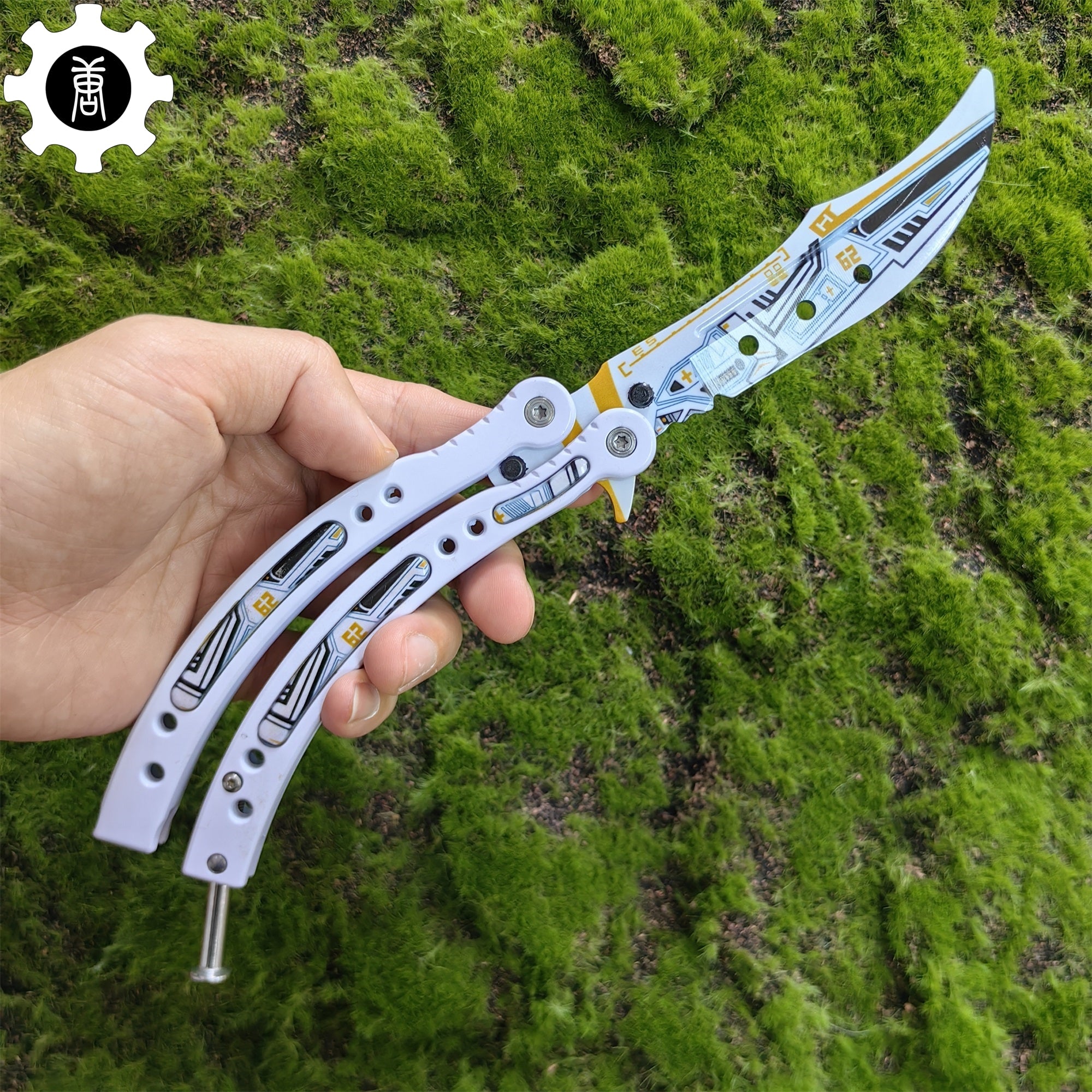 Game Butterfly Knife Heinlein Pattern Metal Balisong - Tophatter Daily Deals